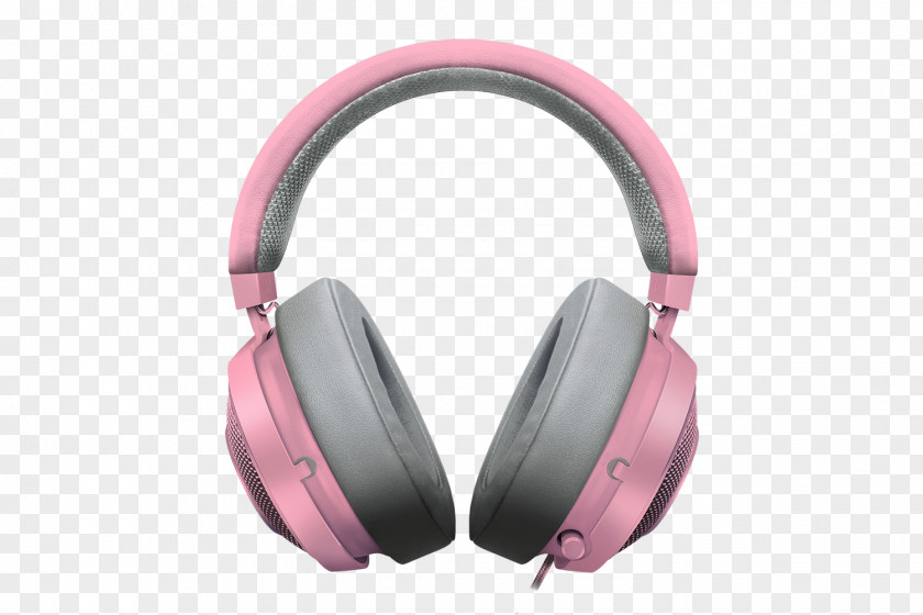 Xbox One Gaming Headset Pink Razer Kraken Pro V2 Microphone 7.1 Headphones PNG