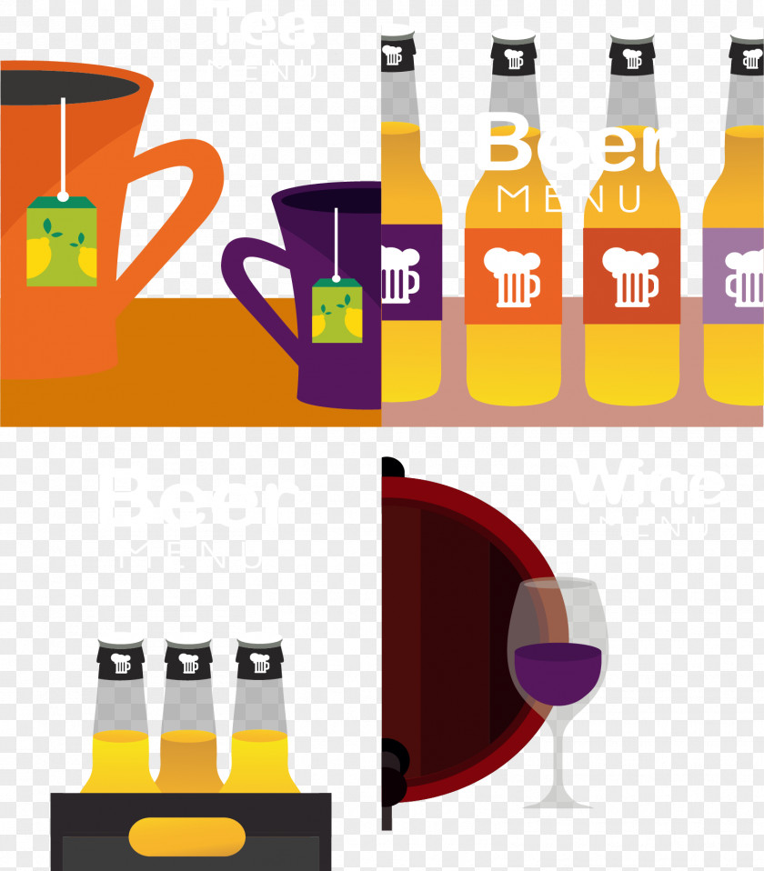 A Dozen Beer Bottle Graphic Design PNG