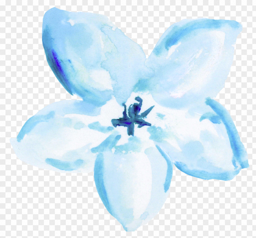 Blue Watercolor Flowers Watercolor: Painting Wallpaper PNG