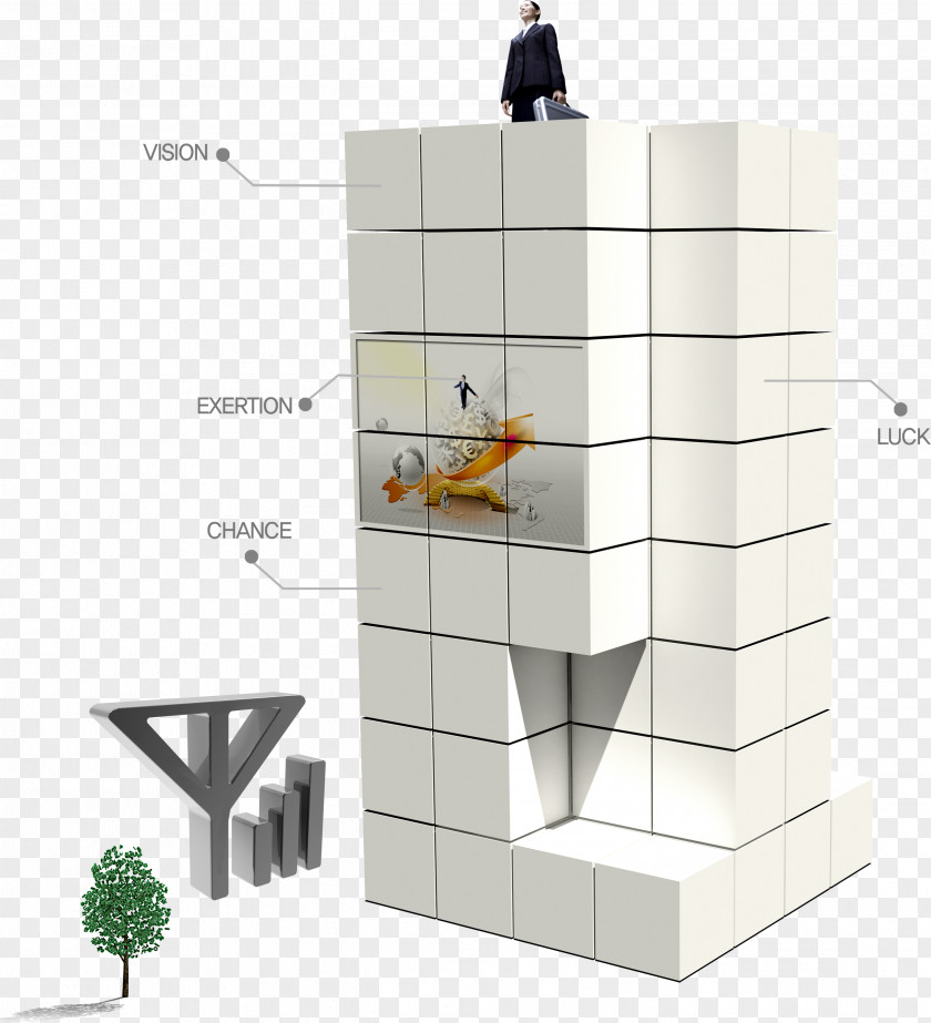 Business Man On The Rise Commerce Angle Euclidean Vector PNG