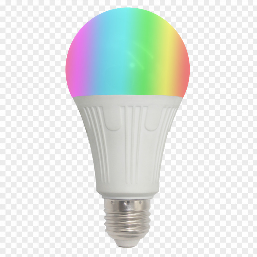 Fluorescent Lamp Rainbow Light Bulb Cartoon PNG