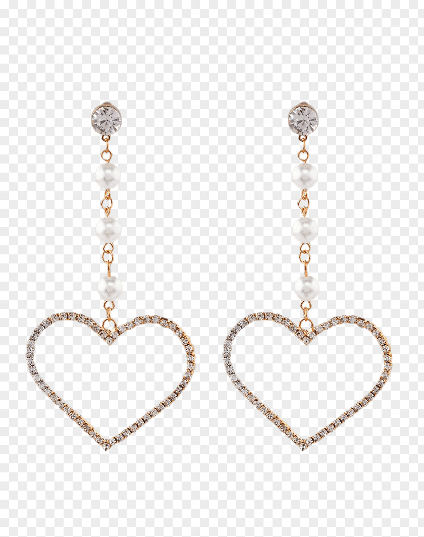 Rhinestone Earring Jewellery Pearl Chain Imitation Gemstones & Rhinestones PNG