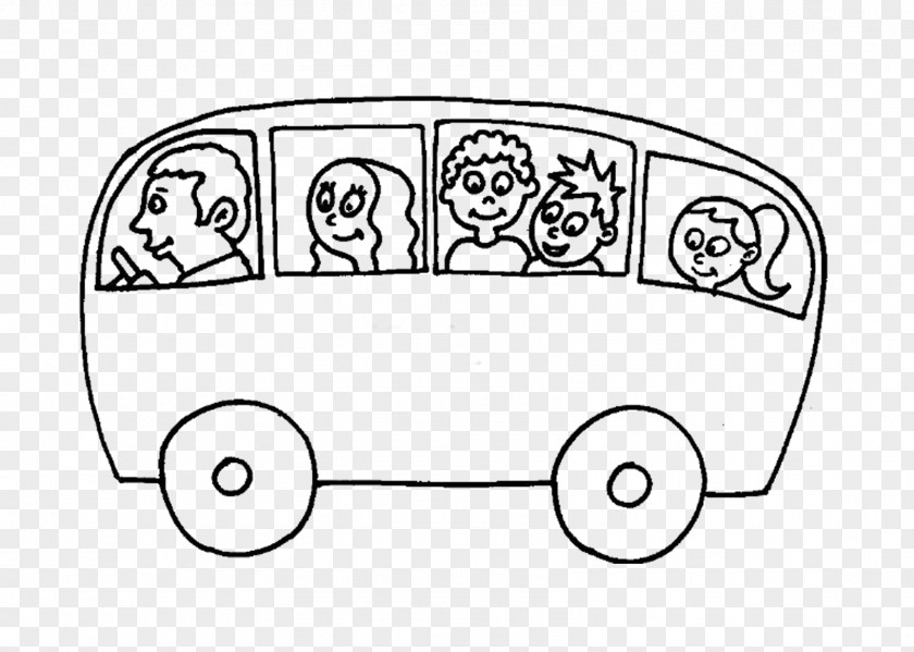 Bus School Coloring Book Driver Colouring Pages PNG
