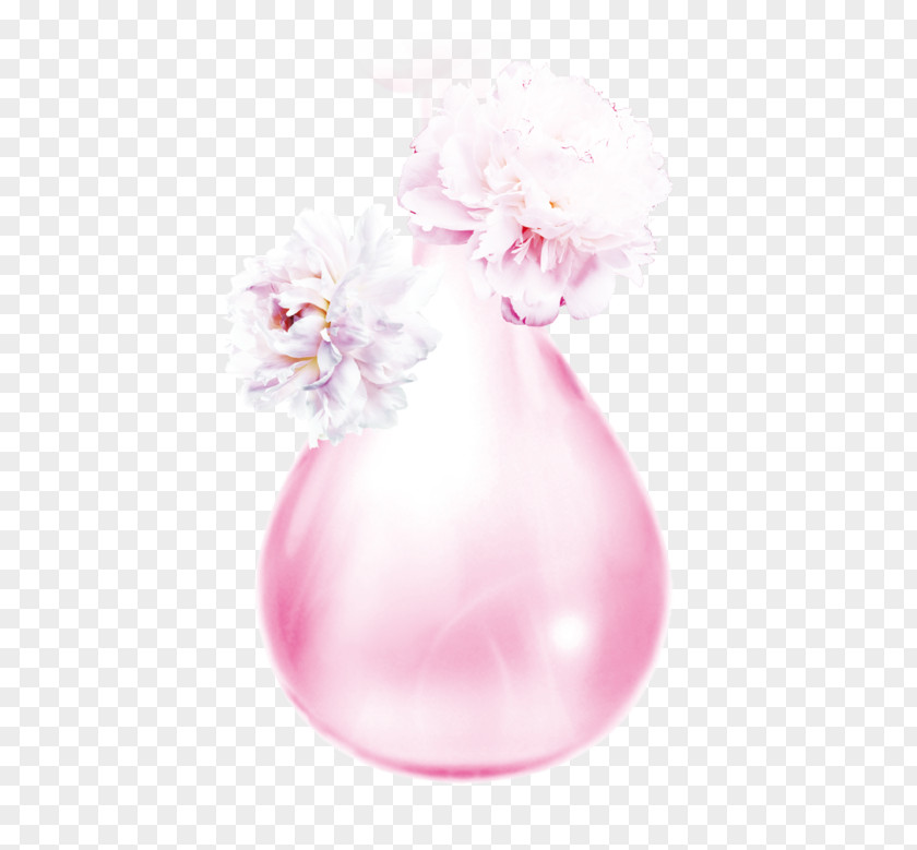 Pink Peony Material Commune Vase Flower PNG