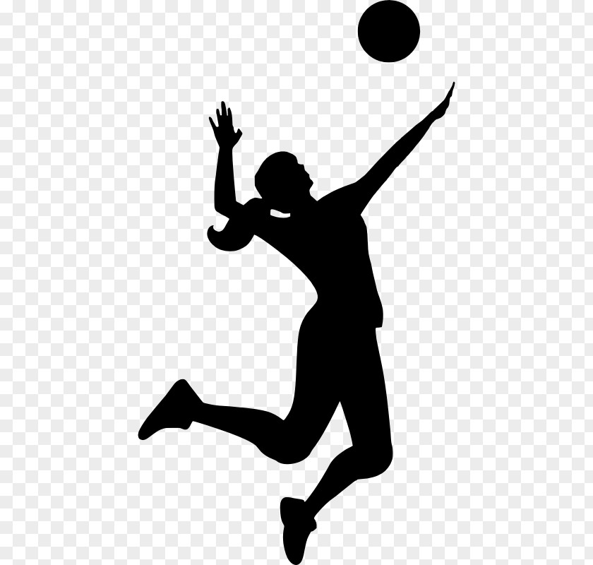 VolleyBall Silhouette Volleyball Clip Art PNG