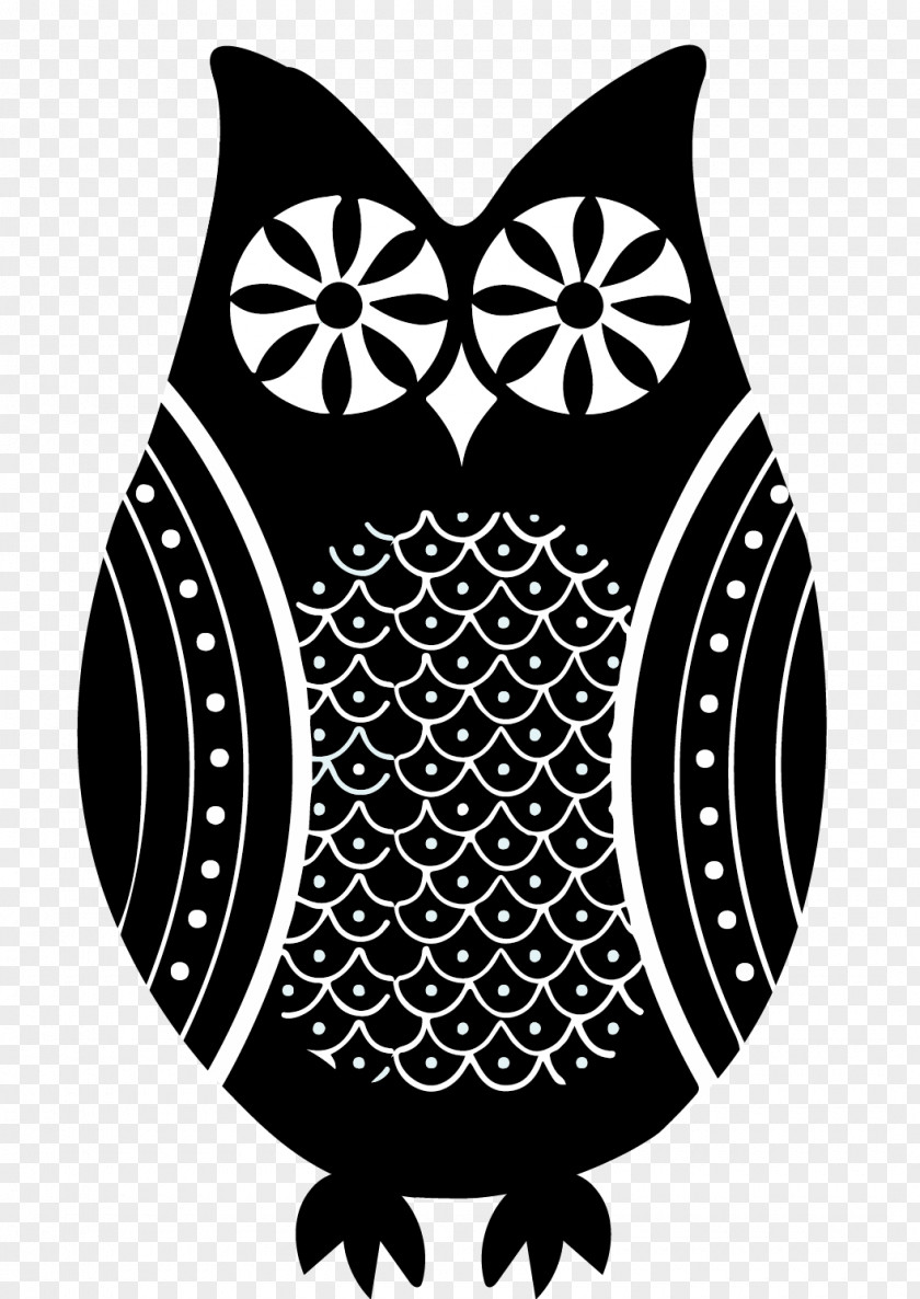 Creative Owl White Font PNG