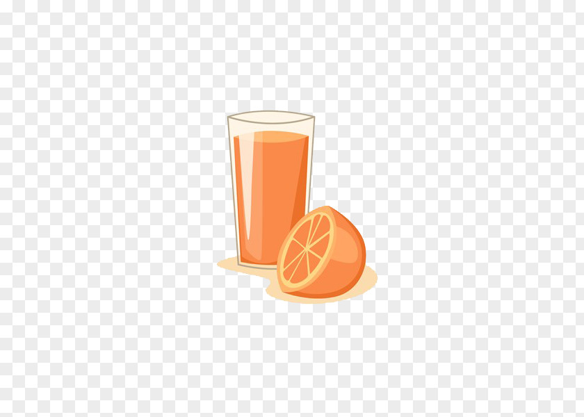 Painted Orange Juice Mandarin Drink Satsuma PNG