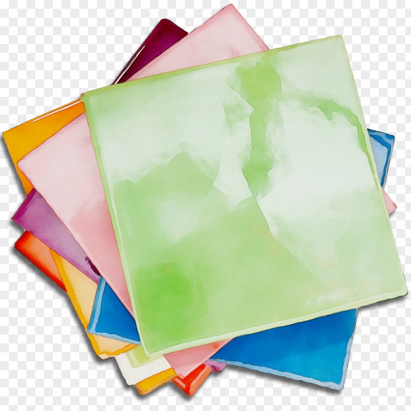 Postit Note Origami Watercolor Paper PNG