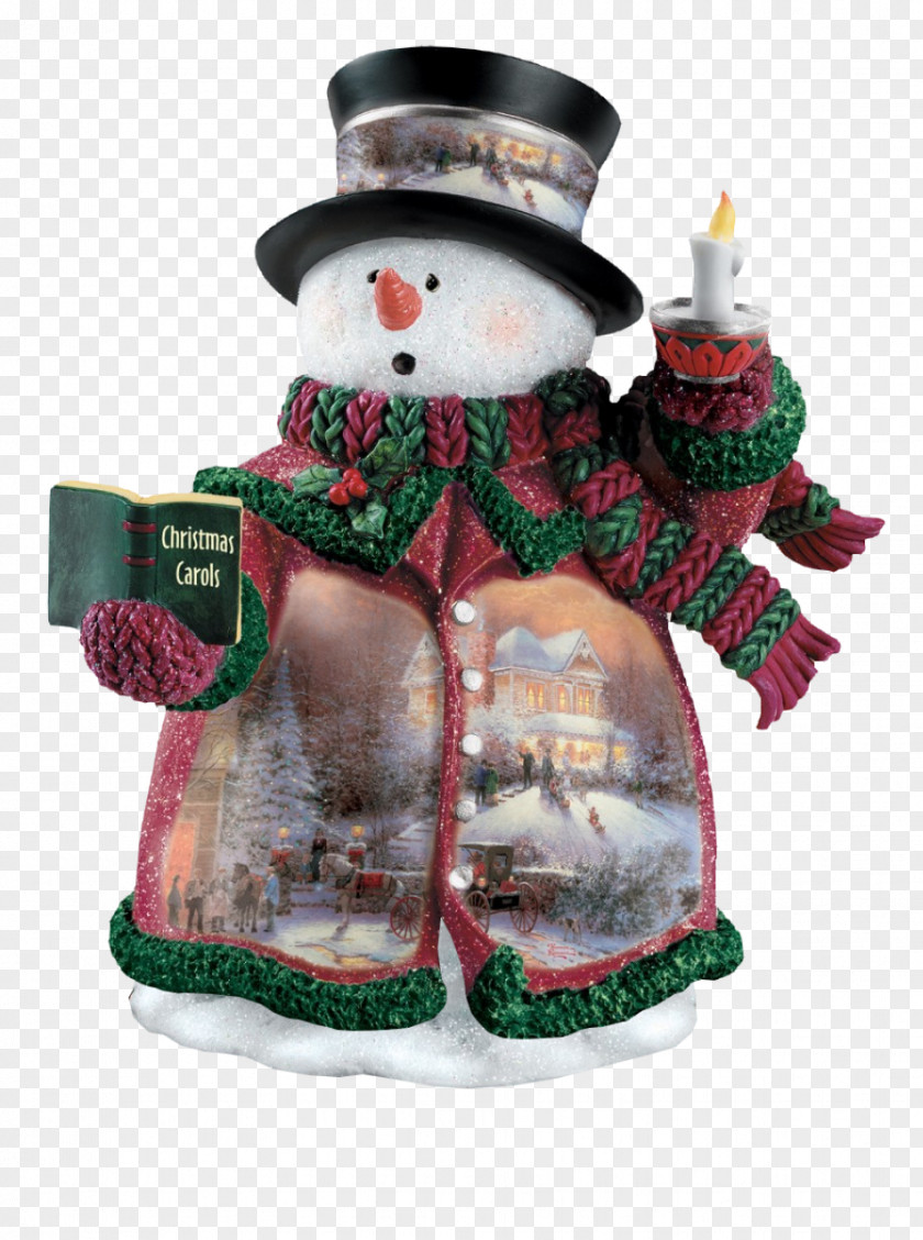 Snowman Christmas Decoration Santa Claus Thomas Kinkade Painter Of Light PNG
