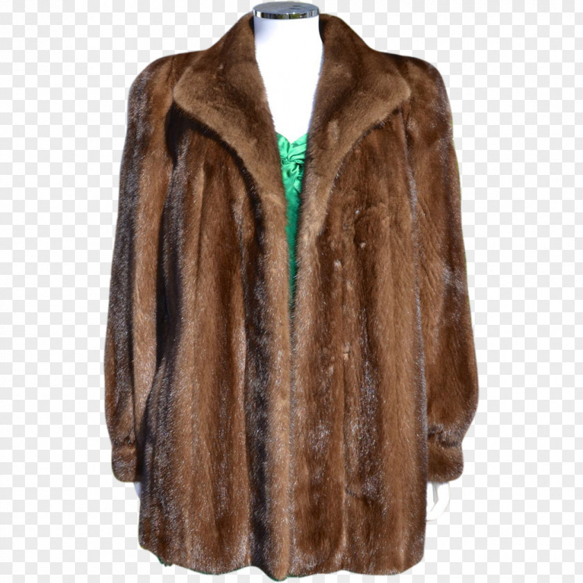 Fur American Mink Clothing Coat PNG