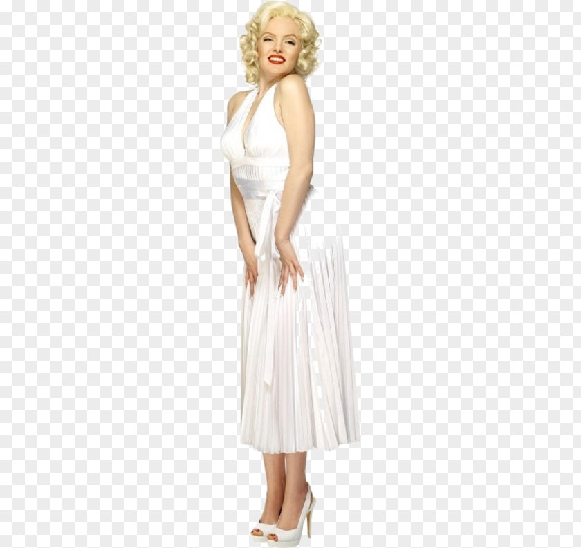 Marilyn Monroe White Dress Of Costume Fashion Model PNG