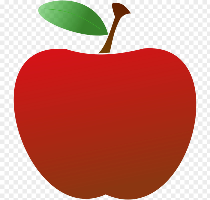Red Apple Clip Art Openclipart Teacher Free Content Image PNG