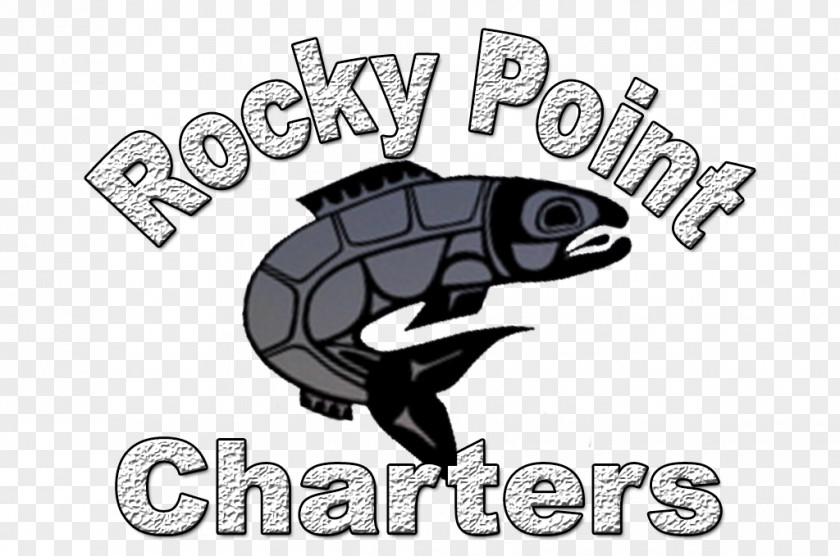 Rocky Point Charters Bamfield Fishing Logo Drawing PNG
