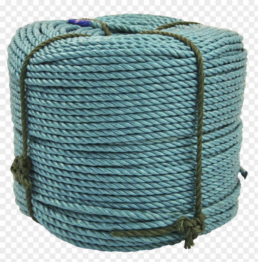 Rope Twine Wool Turquoise PNG