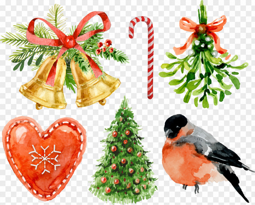 Christmas Bells And Birds Computer File PNG