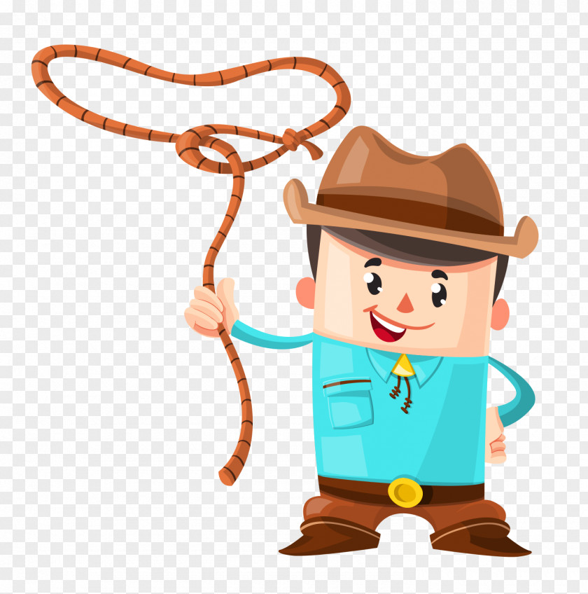 Cowboy Vector Illustration PNG