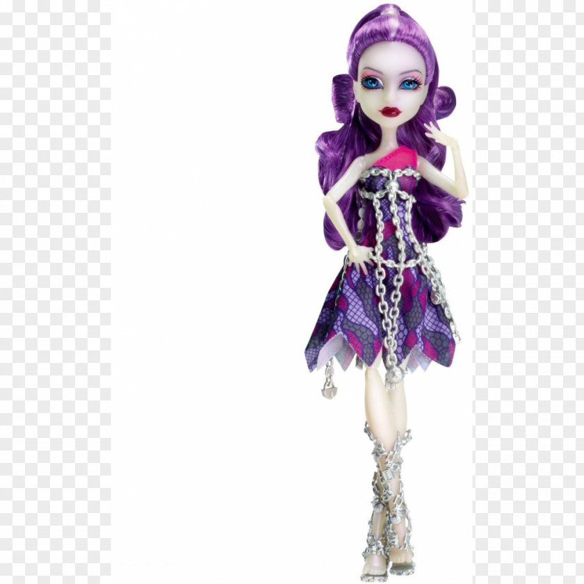 Ghoul Spectra Vondergeist Frankie Stein Monster High Doll PNG