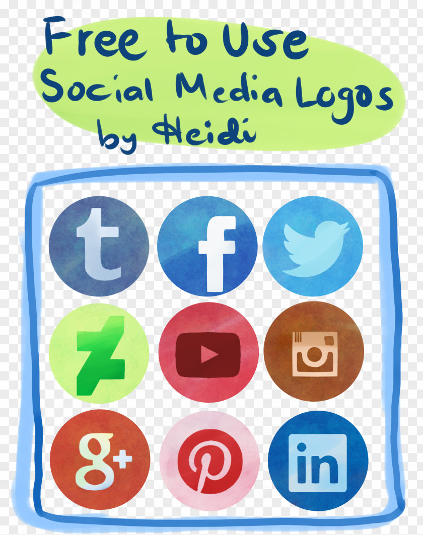 Social Media Logos Font PNG