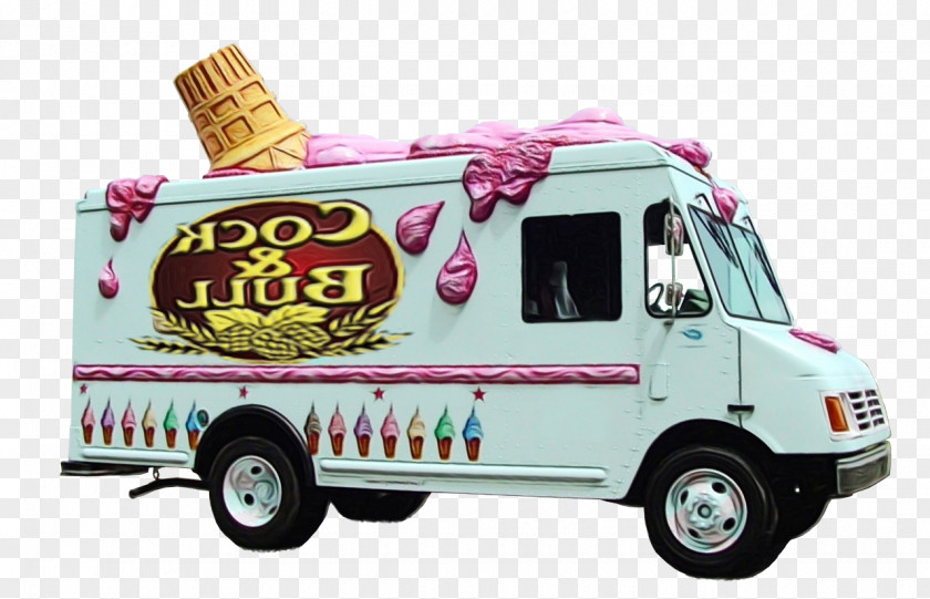 Van Commercial Vehicle Food Cartoon PNG