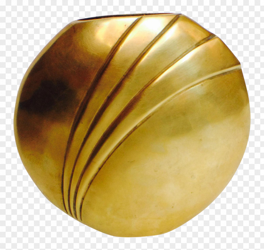 Brass Material Vase Art Deco Style PNG