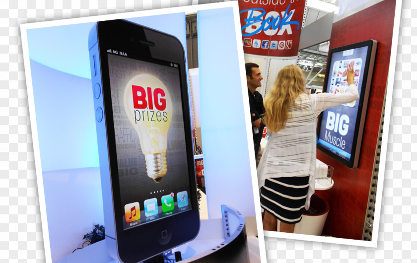 Trade Show Smartphone Interactive Kiosks Communication Display Advertising Device PNG
