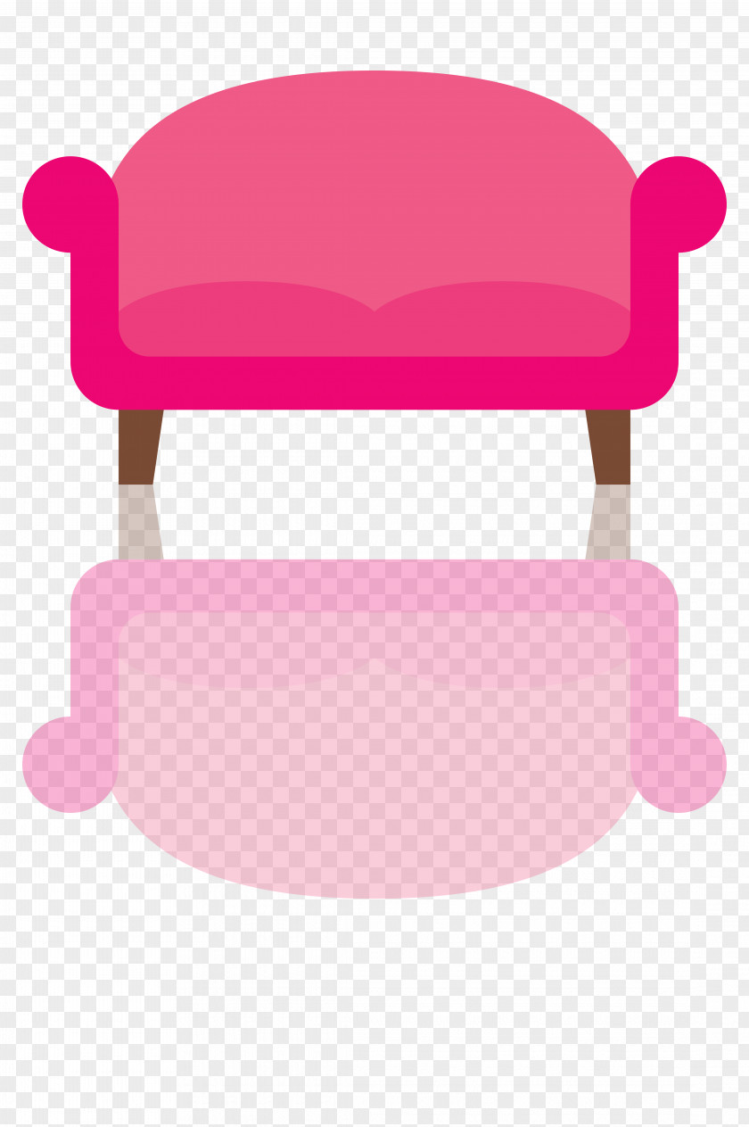 Vector Rose Sofa Couch Furniture Clip Art PNG