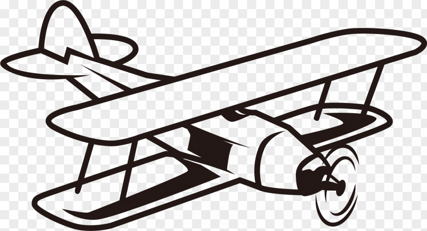 Vintage Aircraft Airplane Clip Art PNG