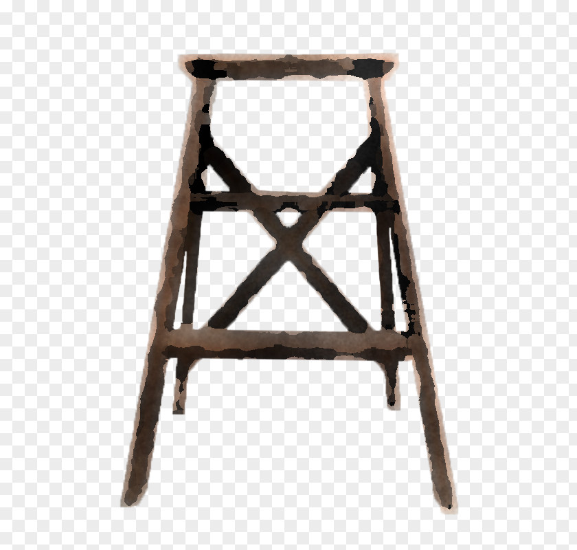 Bar Stool Chair Wood Trolls PNG