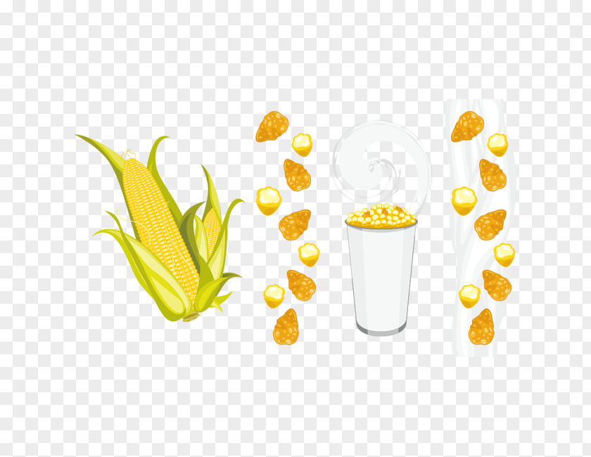 Corn Flakes Popcorn Breakfast Cereal Illustration PNG