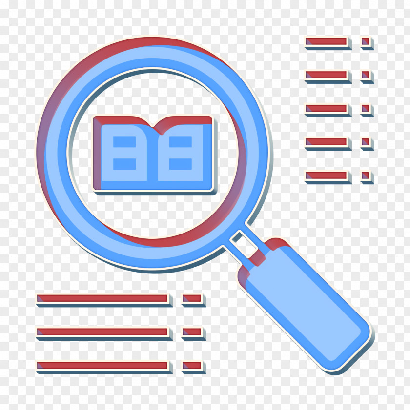 Search Icon Book And Learning PNG