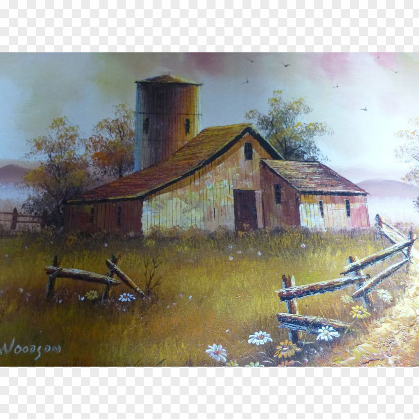 Barn Watercolor Painting House Farm PNG