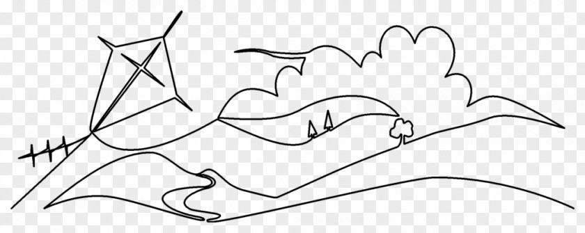 Flying Kite Drawing /m/02csf Line Art Cartoon Clip PNG