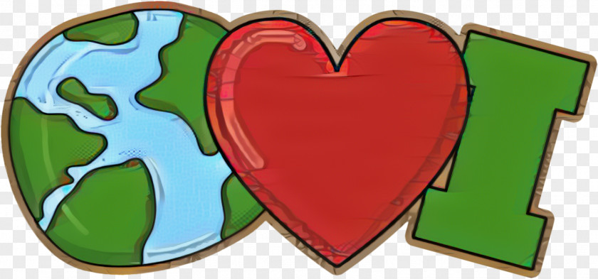 Love Green Background Heart PNG