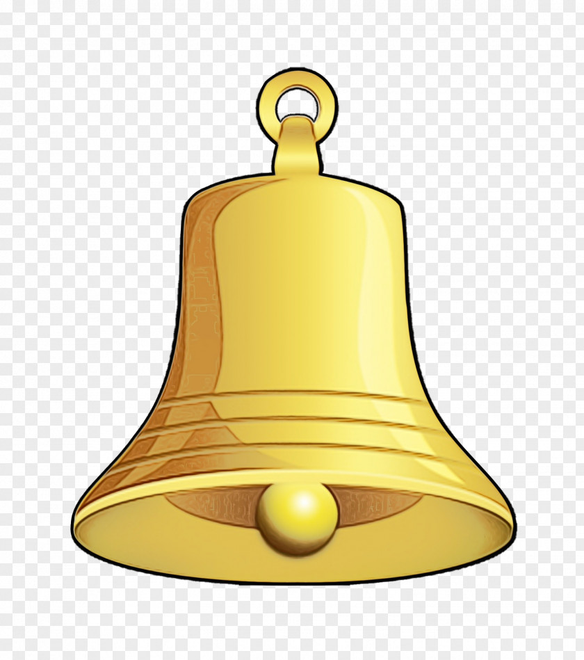Metal Yellow Bell Ghanta Handbell Brass PNG