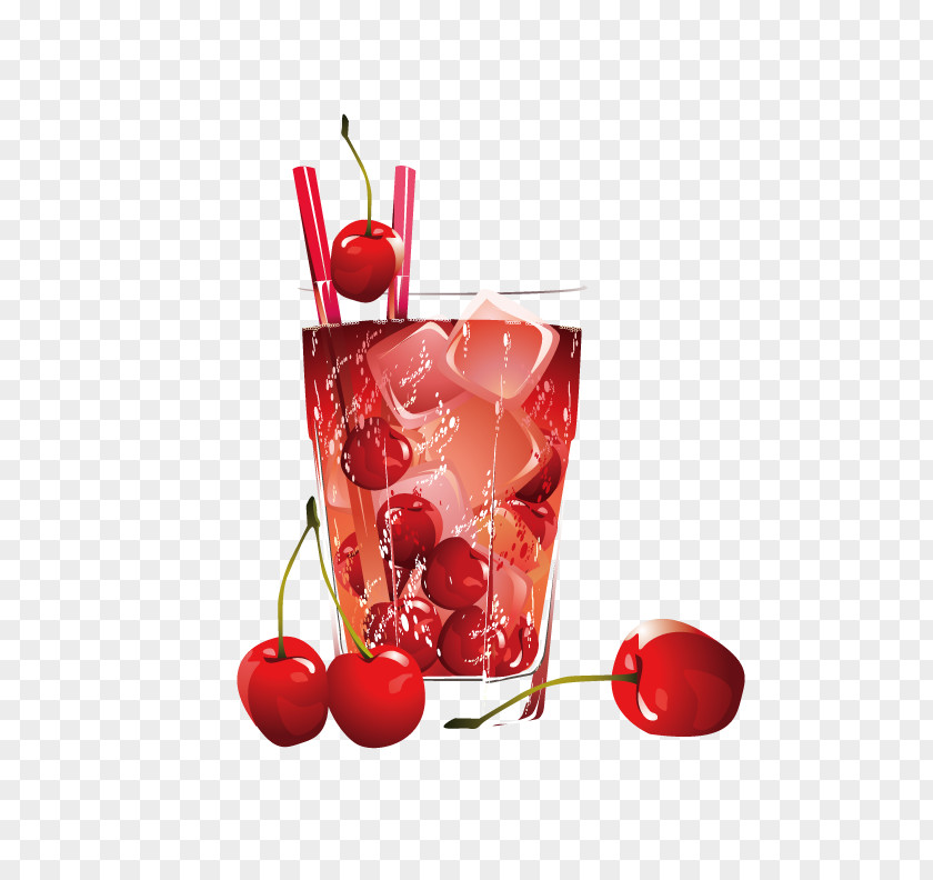 Frozen Hawthorn Juice Soft Drink Blue Hawaii Cocktail Cherry PNG