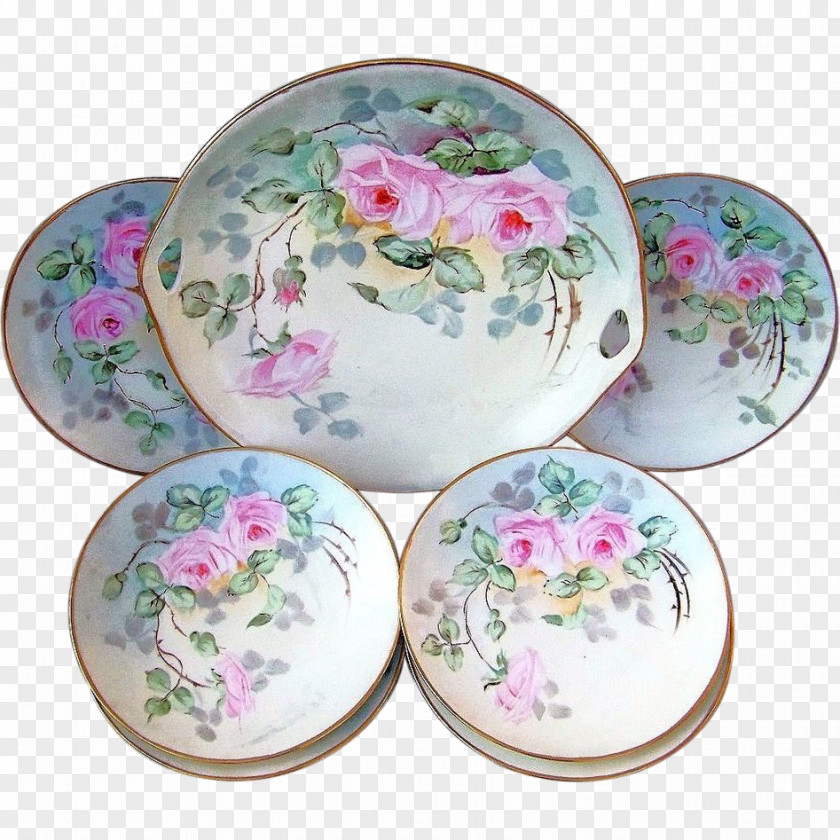 Hand-painted Cake Plate Porcelain Saucer Tableware PNG
