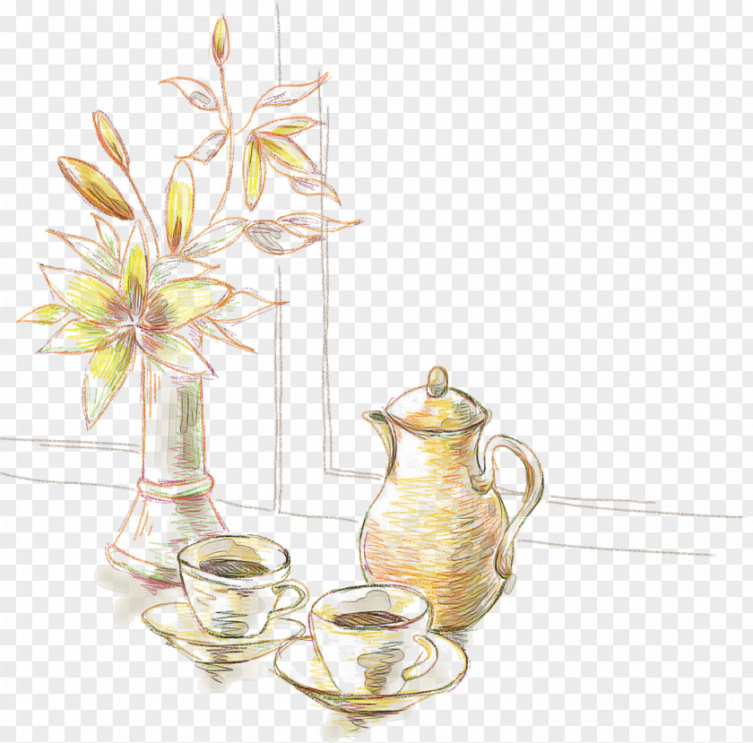 Still Life Flower Plant Jug Vase PNG