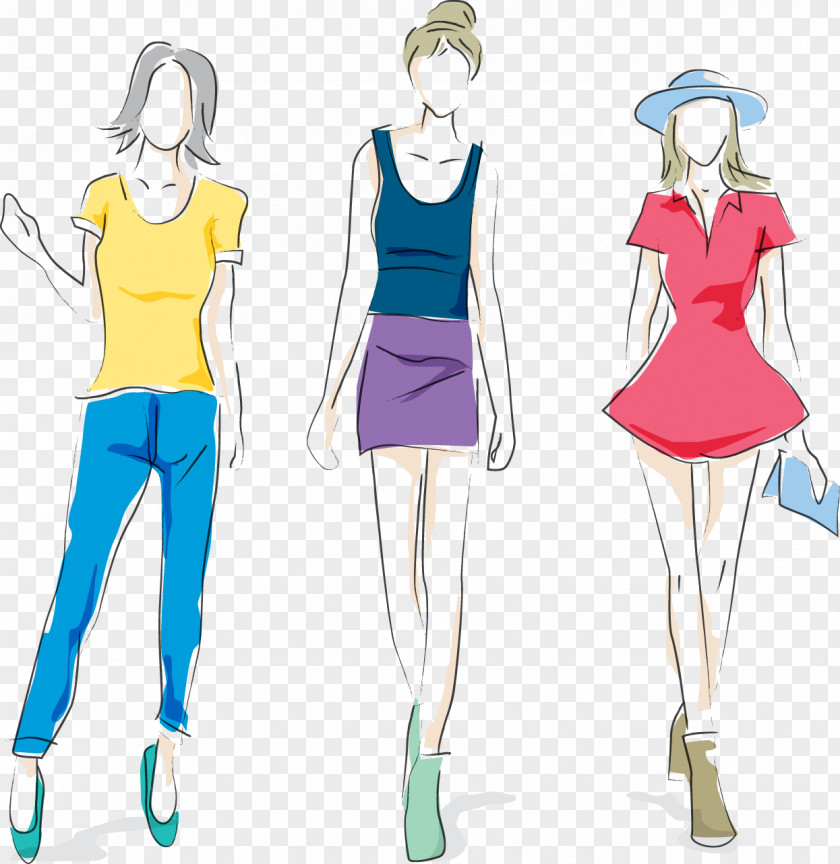 Women Vector Renderings Fashion Photography Model PNG