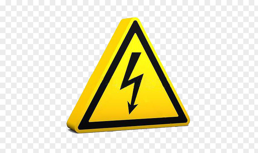 High Voltage Hazard Symbol Electricity Risk Safety PNG