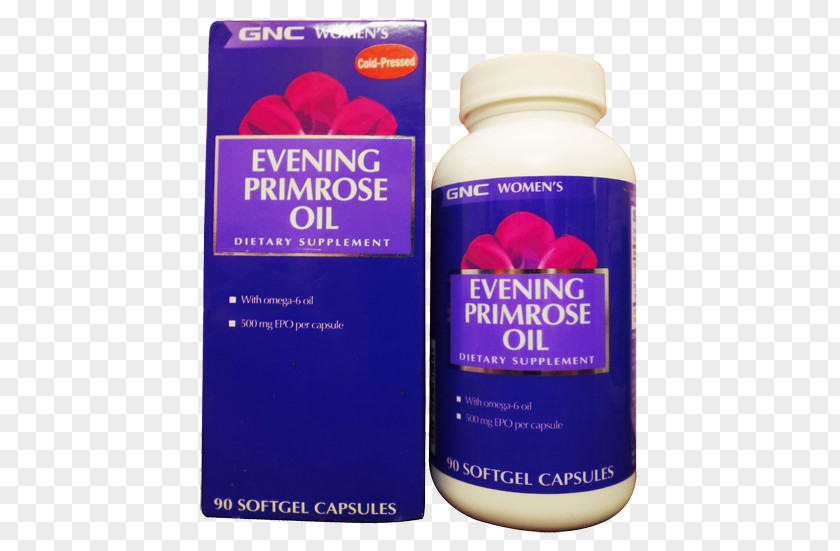 Large Flowered Evening Primrose Dietary Supplement GNC Vitamin Liquid PNG