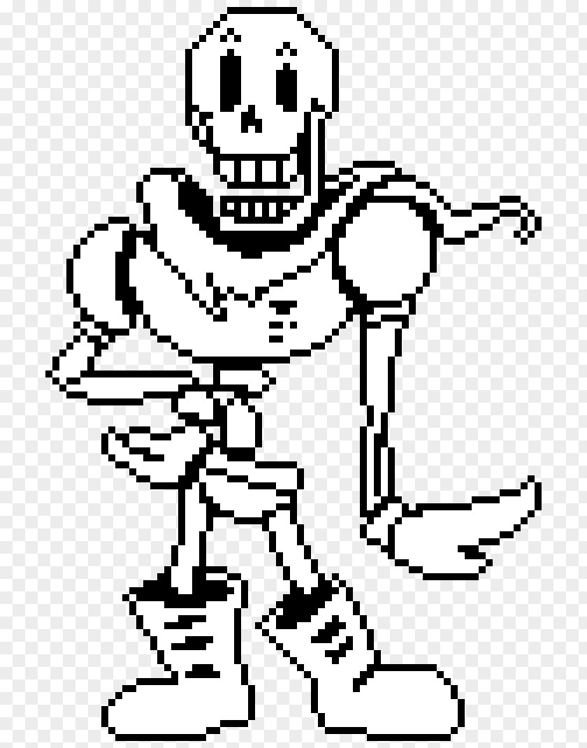 Undertale Papyrus Paper Sprite PNG