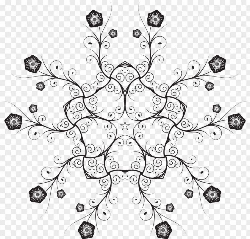 Design Floral Line Art Abstract Clip PNG