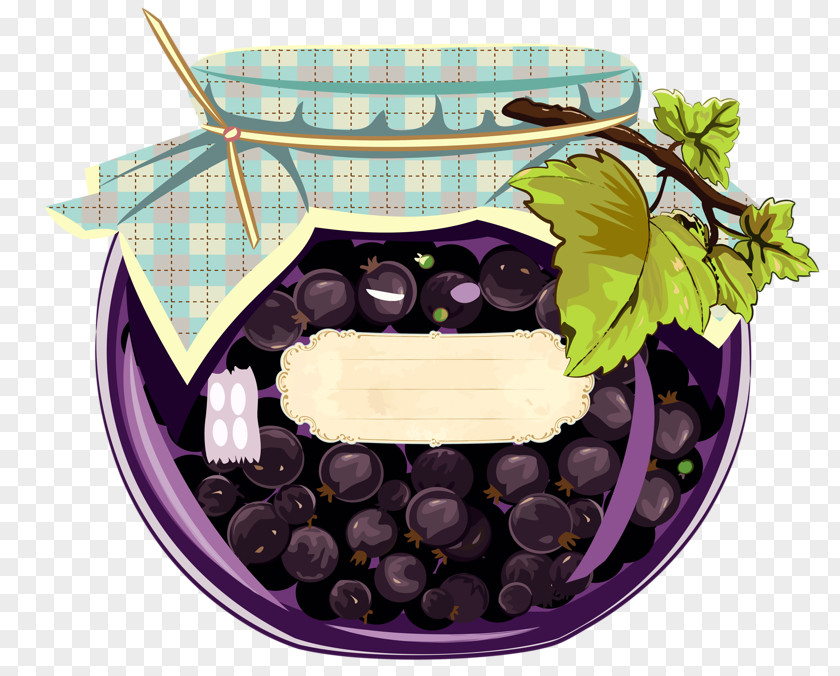 Jar Of Blueberry Marmalade Varenye PNG