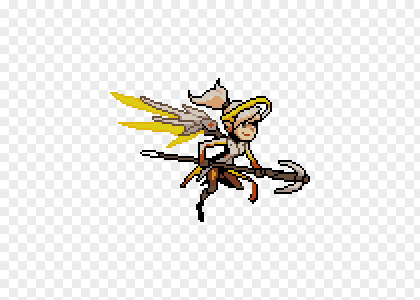 Overwatch Mercy Pixel Art Tracer PNG art Tracer, others clipart PNG