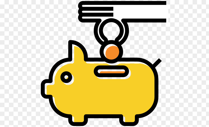 Piggy Bank Saving Coin PNG