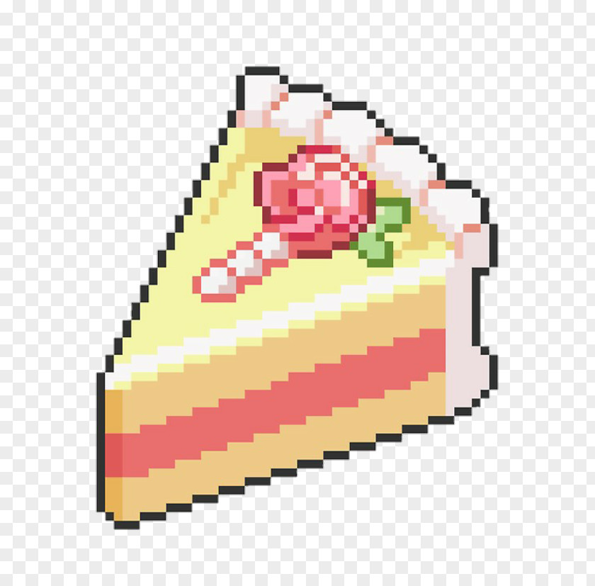 Pixel Art Food Cupcake Donuts Birthday Cake Ice Cream PNG