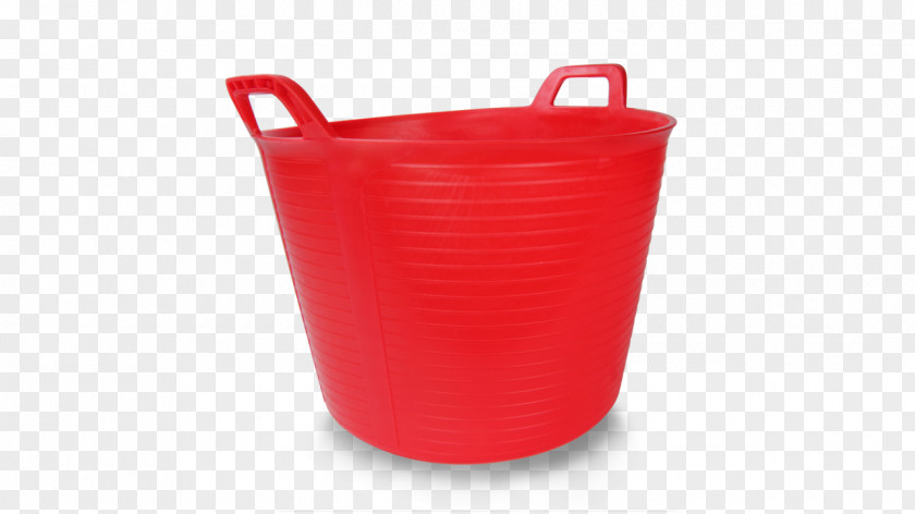 Red Rubber Plastic Bucket Liter Wassereimer Manger PNG