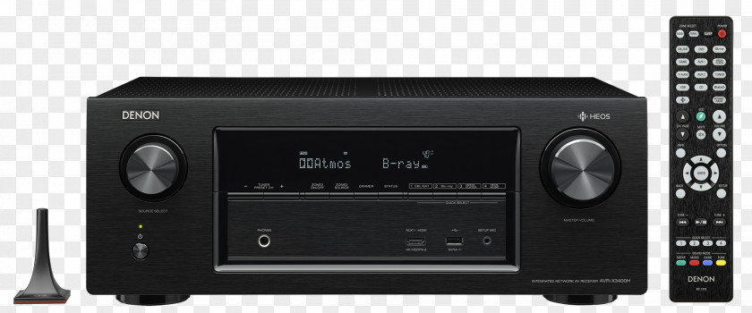 Denon AVR-X3400H 7.2 Channel AV Receiver Home Theater Systems Audio PNG
