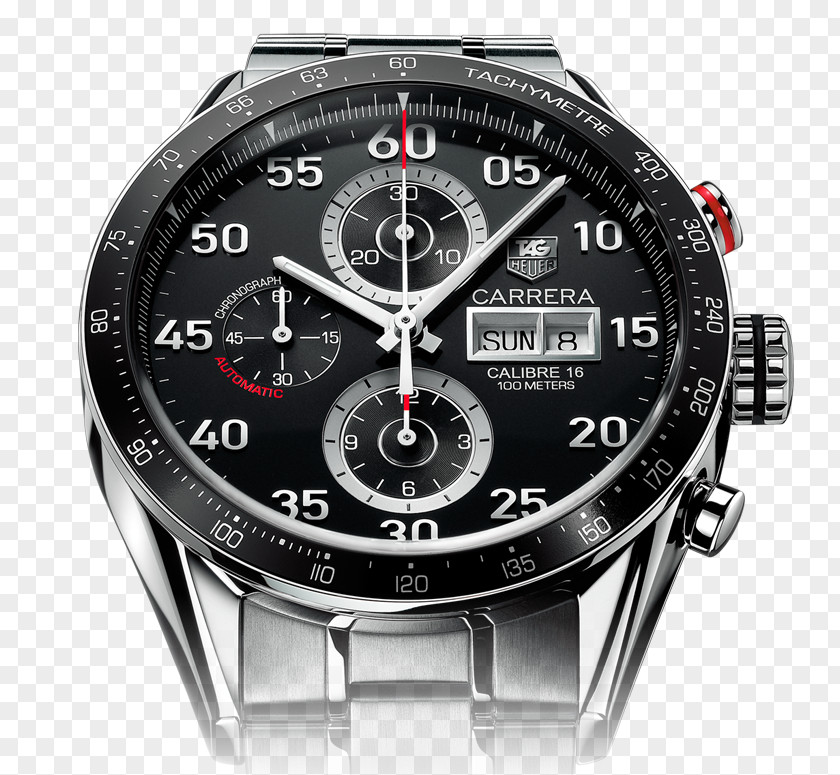 Necessity TAG Heuer Chronograph Watch Movement Tachymeter PNG