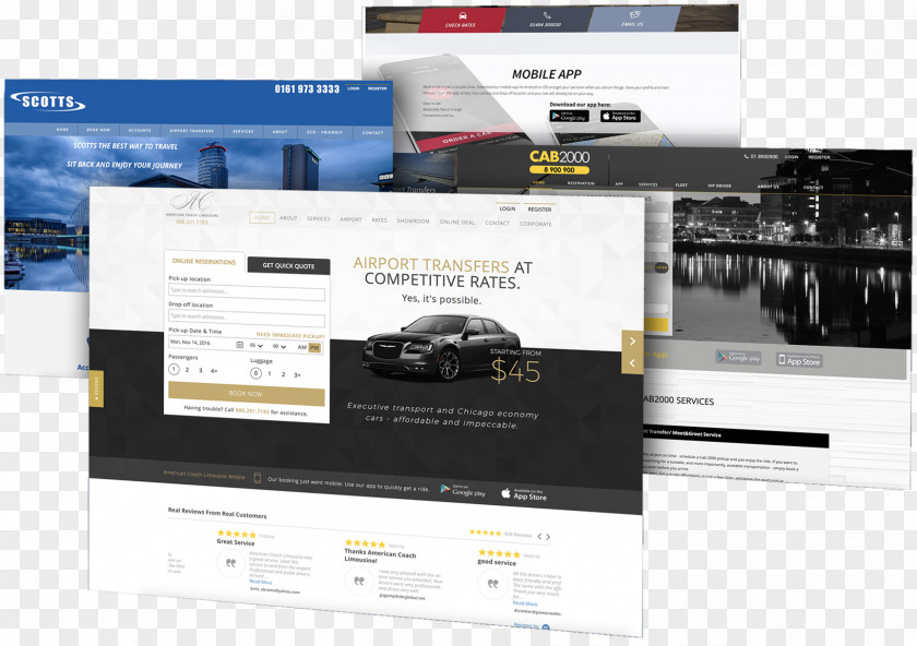 Airport Transfer Website Builder Taxi Computer Software Dispatch PNG